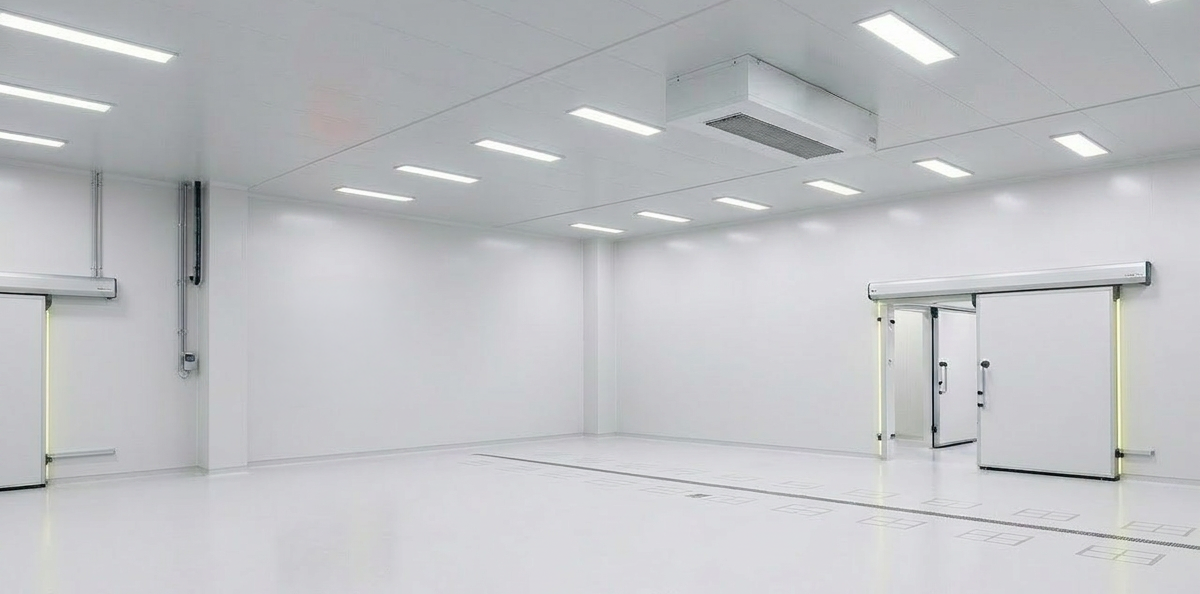 Production hall yellow schmal